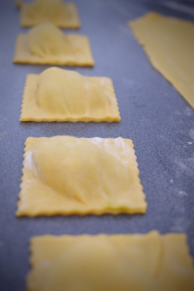 Avocado Ravioli Coconut Papaya