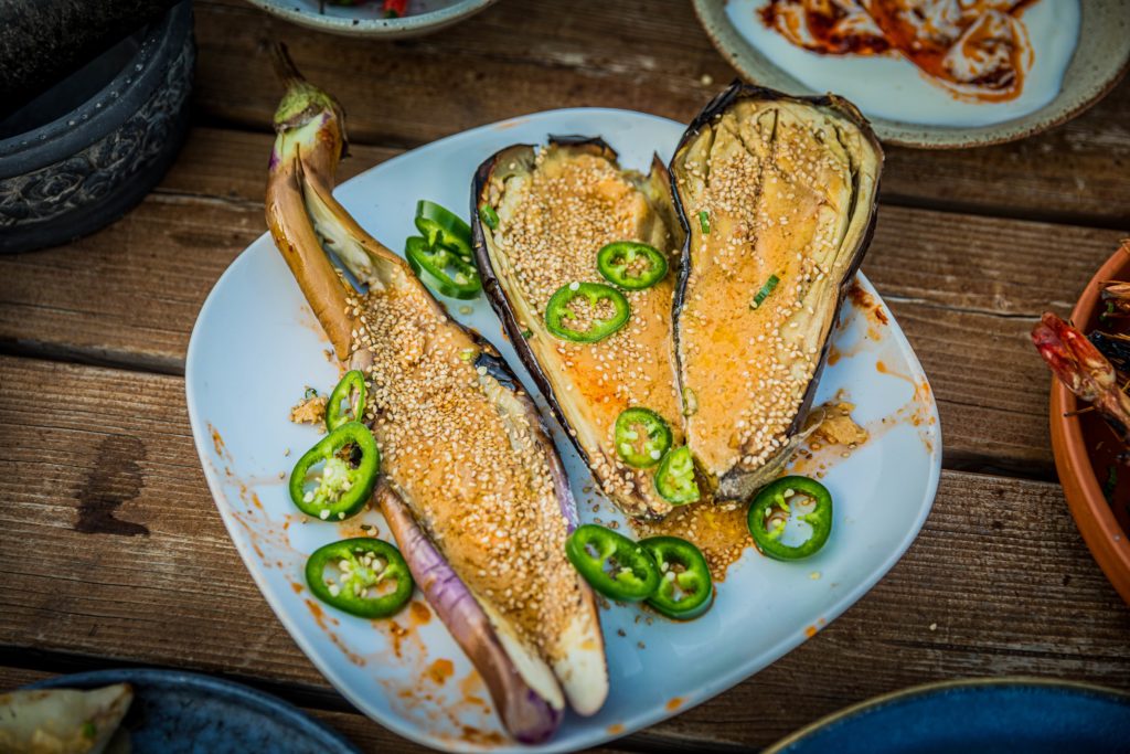 Miso glazed Eggplant